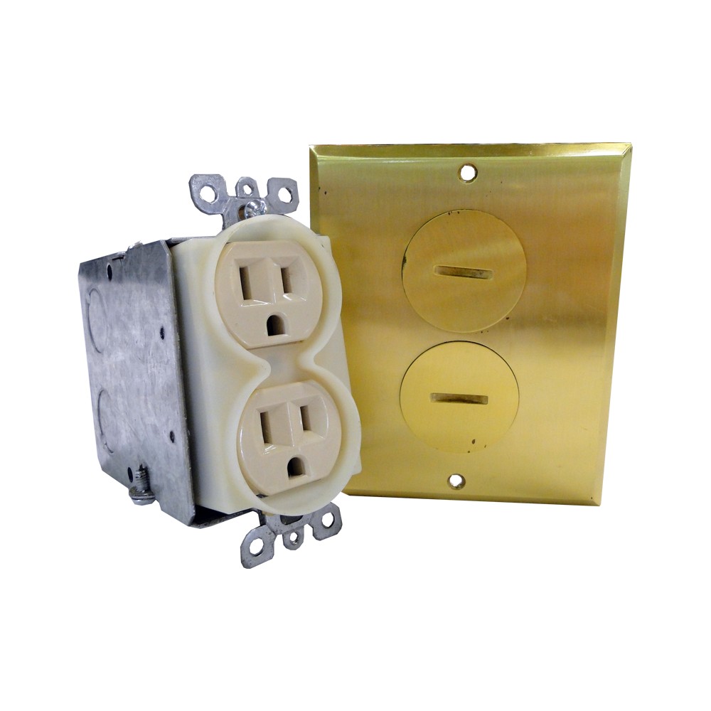 Toma de piso doble 15 amperios - Tomas de empotrar - Almacenes Vidrà toma corriente para piso