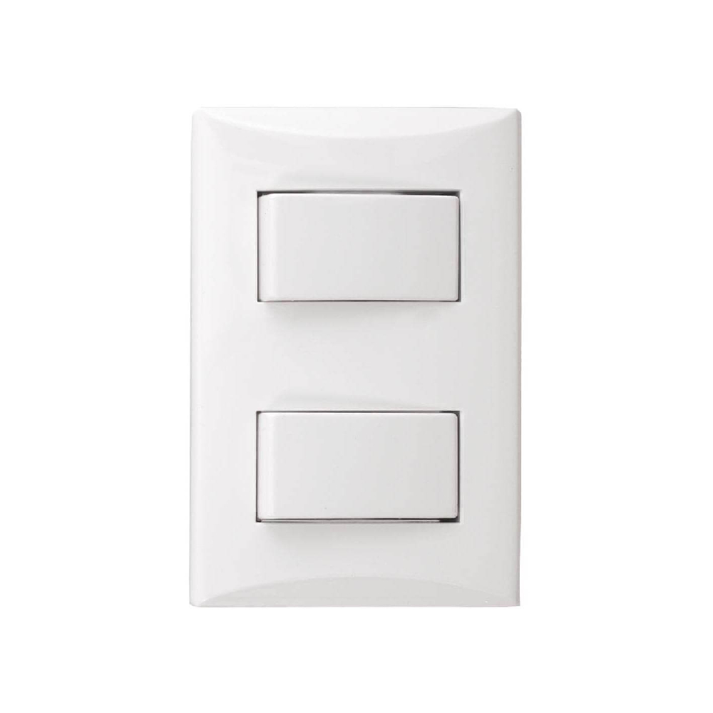 Interruptor de cruzamiento monoblock LIKA color blanco