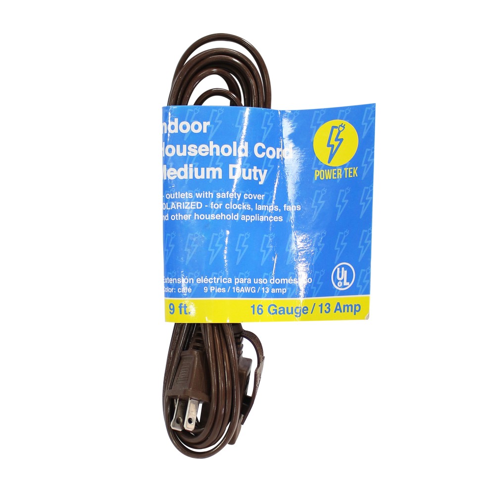 Extension electrica casera 2 x 16 9 ft cafe