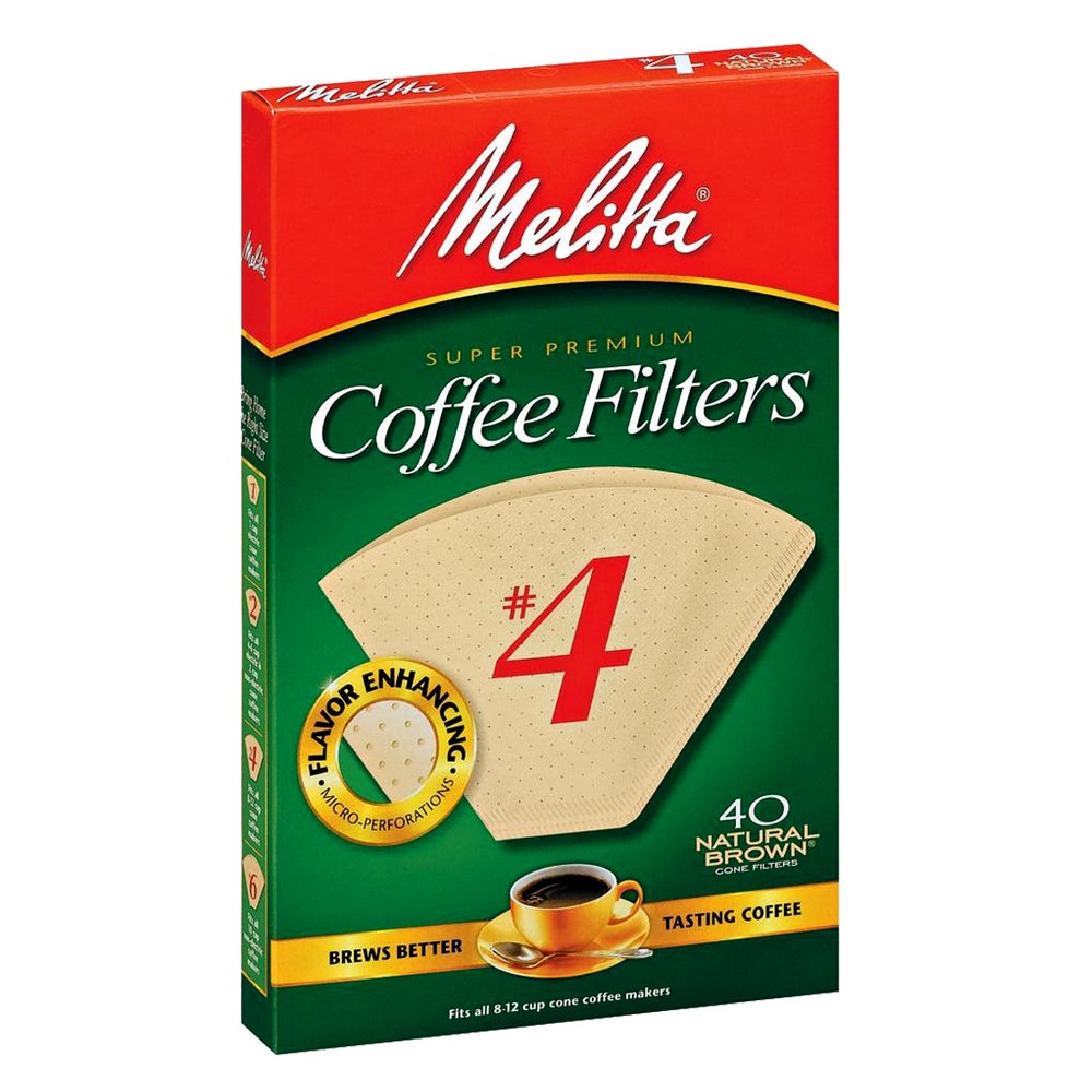 Filtros de café de papel de 100 unidades, filtro de repuesto estilo  cafetera de 8 a 12 tazas