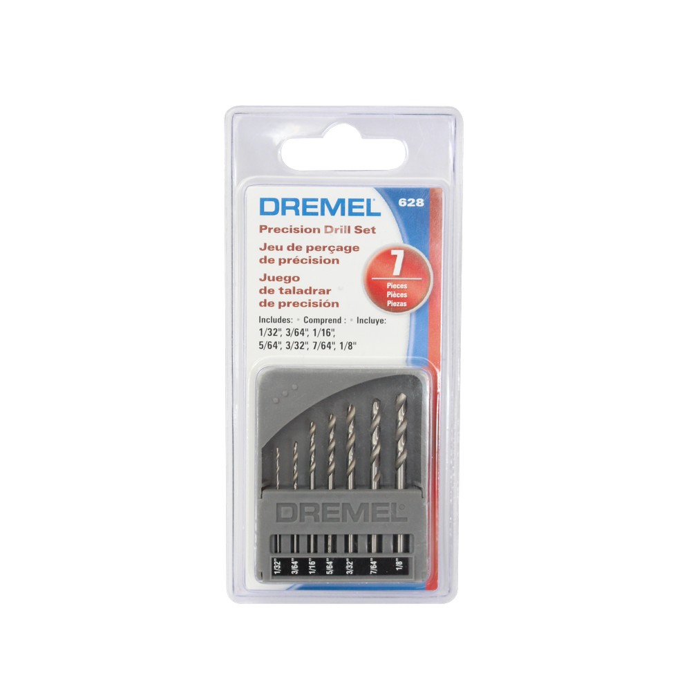 Set de brocas hss de 1/32 a 1/8 pulg 628-01 7 pzas