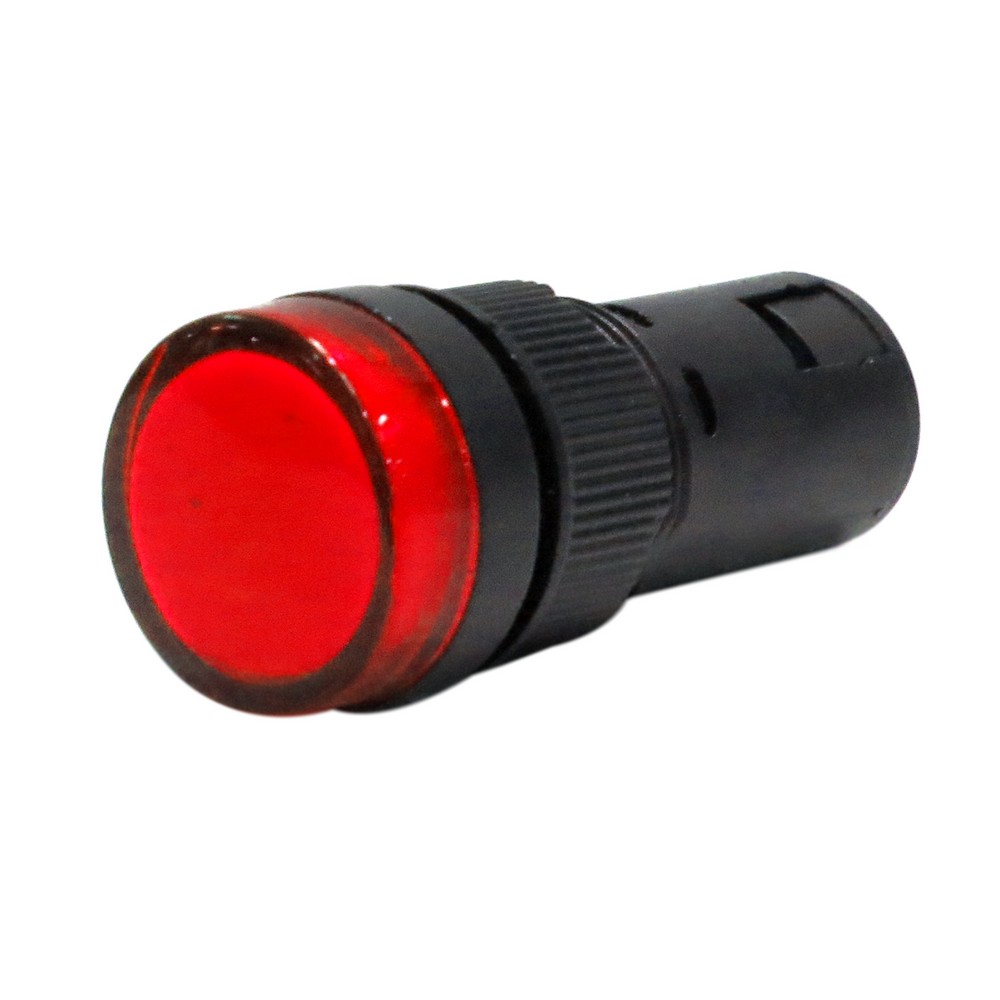 Indicador led 220vac rojo 16 mm