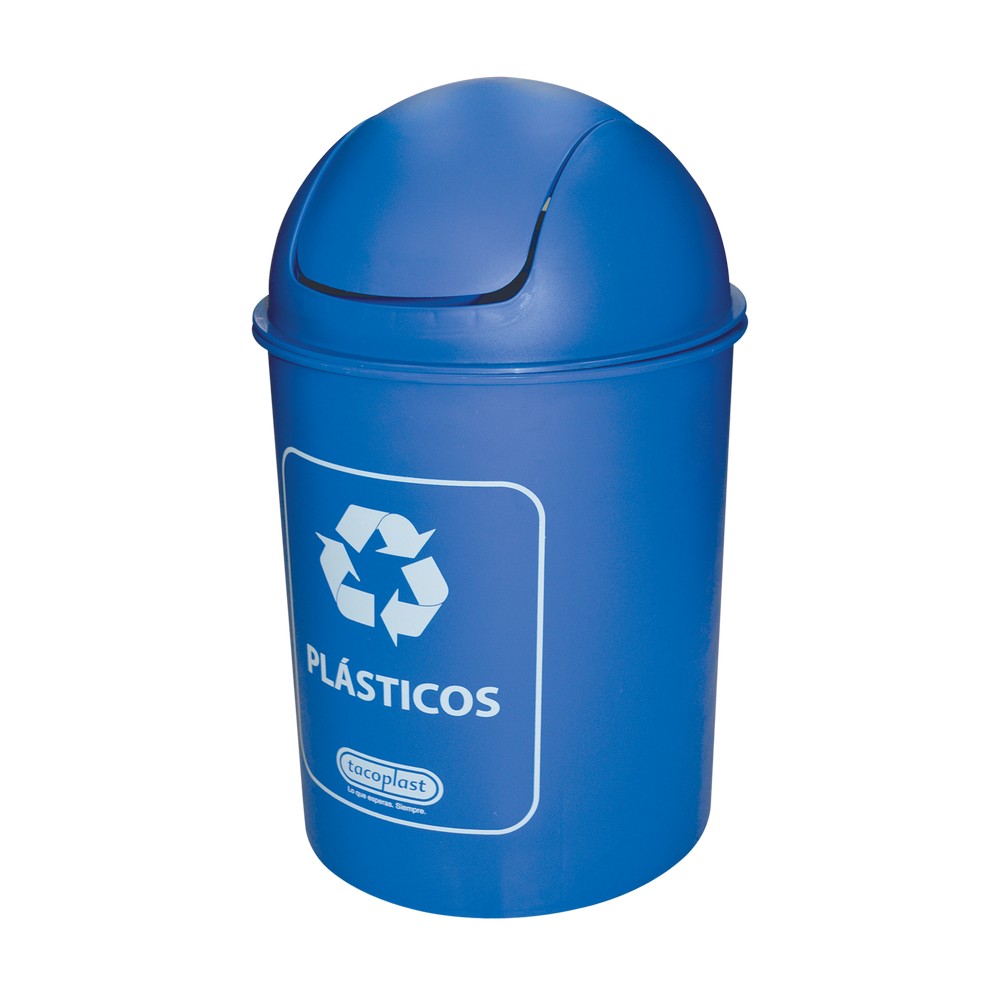 Basurero plastico para reciclar plasticos 20 l - Basureros para reciclaje