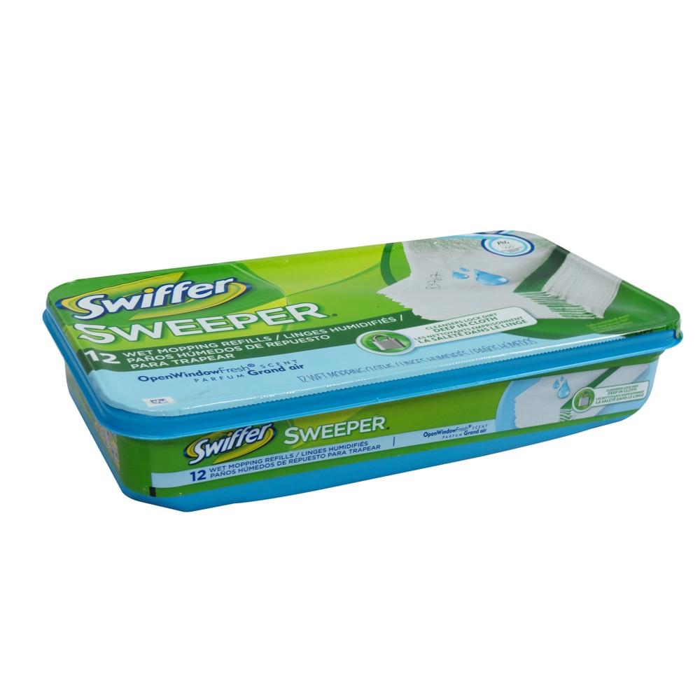 Repuesto toallas swiffer humedas 12pzas