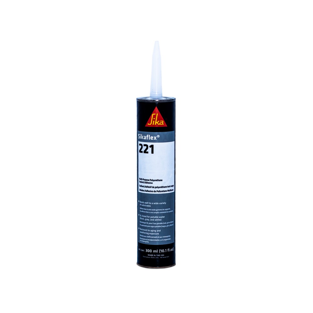 Adhesivo poliuretano negro sikaflex 221 0.36 kg