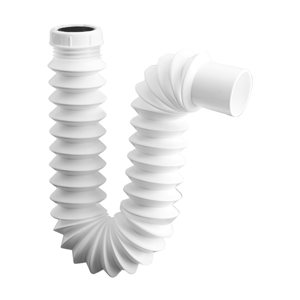 Sifon flexible plastico para lavamanos 1-1/4 pulg