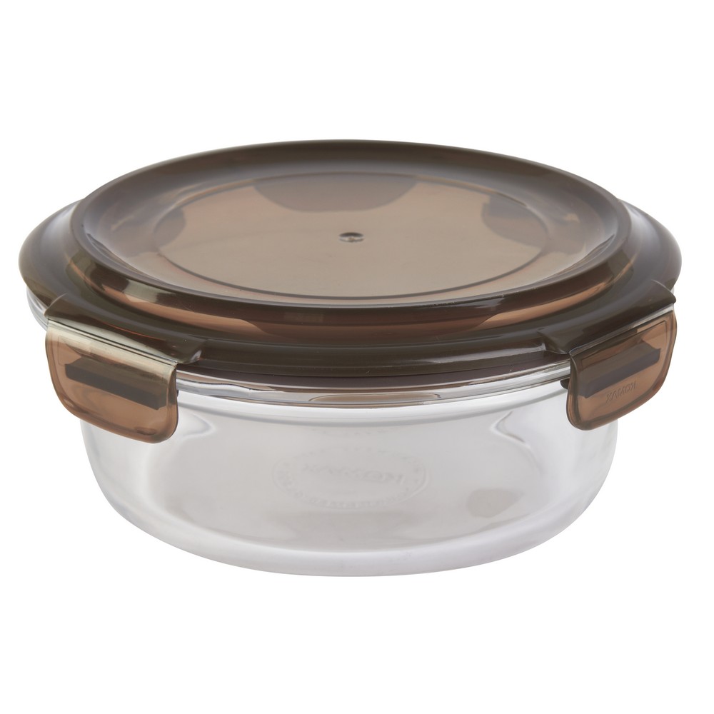 Deposito de vidrio 800ml redondo