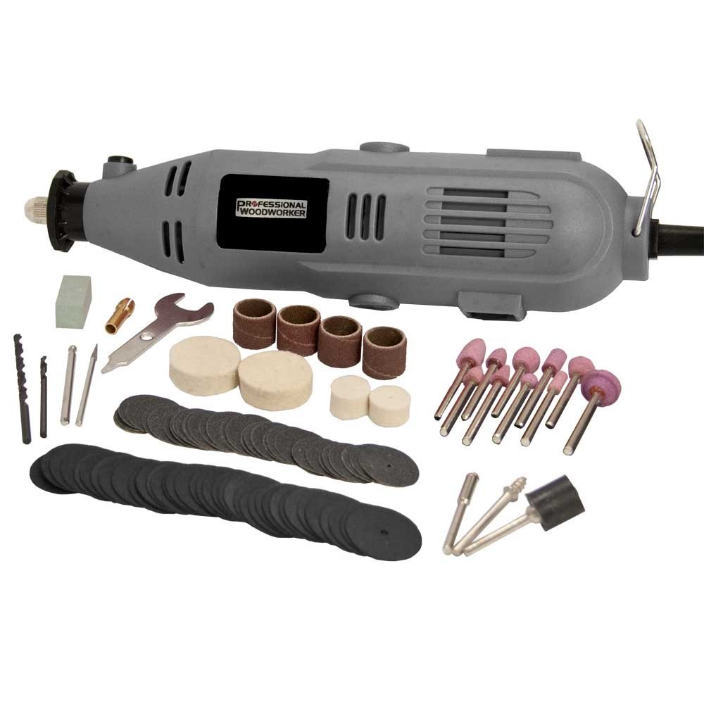 Kit de herramienta rotativa y accesorios, set de 100 piezas.