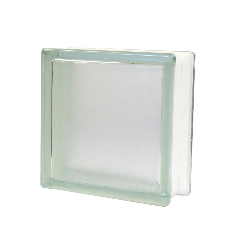 Bloque de vidrio gris 190x190x80 mm