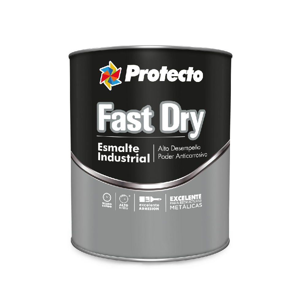 Esmalte industrial fast dry amarillo cater qto
