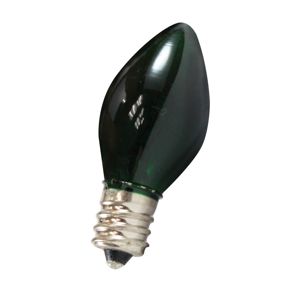 Bombilla incandescente 7w e-12 c7 verde claro