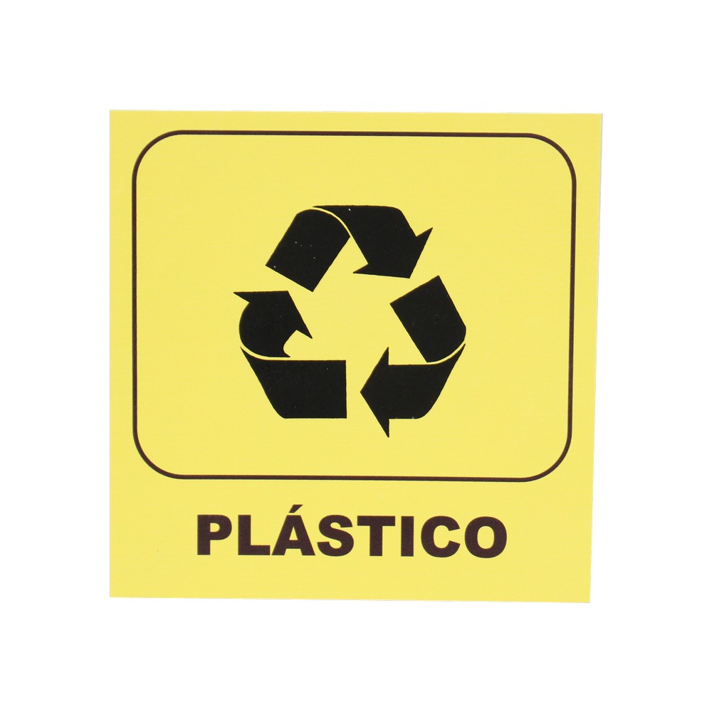 Rótulo reciclaje de plástico Almacenes Vidrí