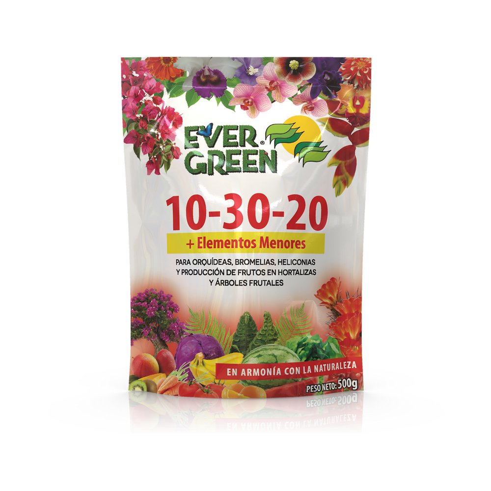 Fertilizante super nutriente 10-30-20 evergreen