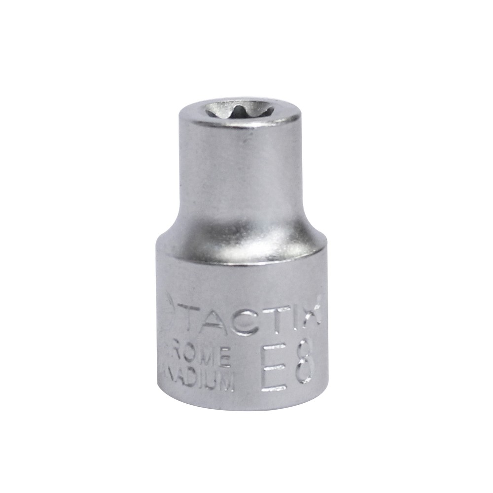 Cubo e8 mando 3/8 pulg torx hembra