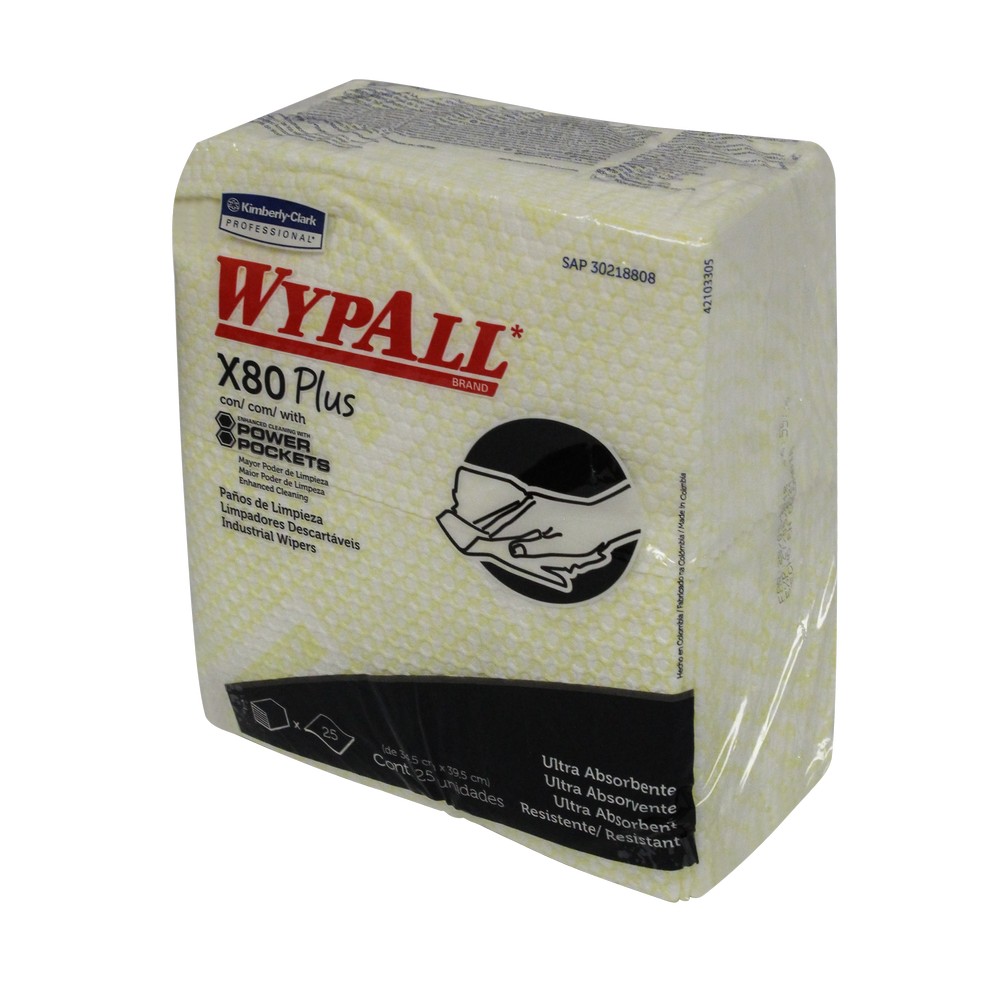 Toalla Wypall X80 Plus Amarillo 30218808 - Toallas Y Paños Desechables