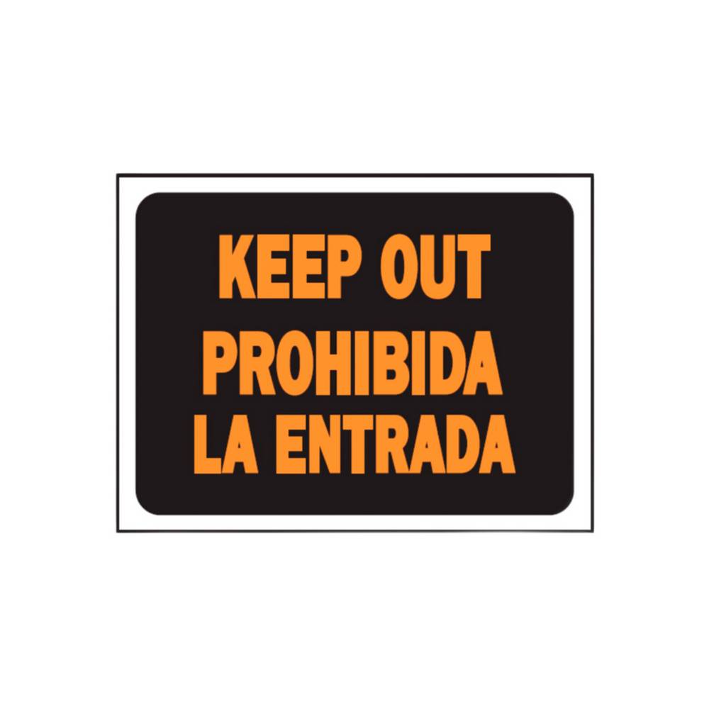 Rotulo keep out 20 x 30 cms