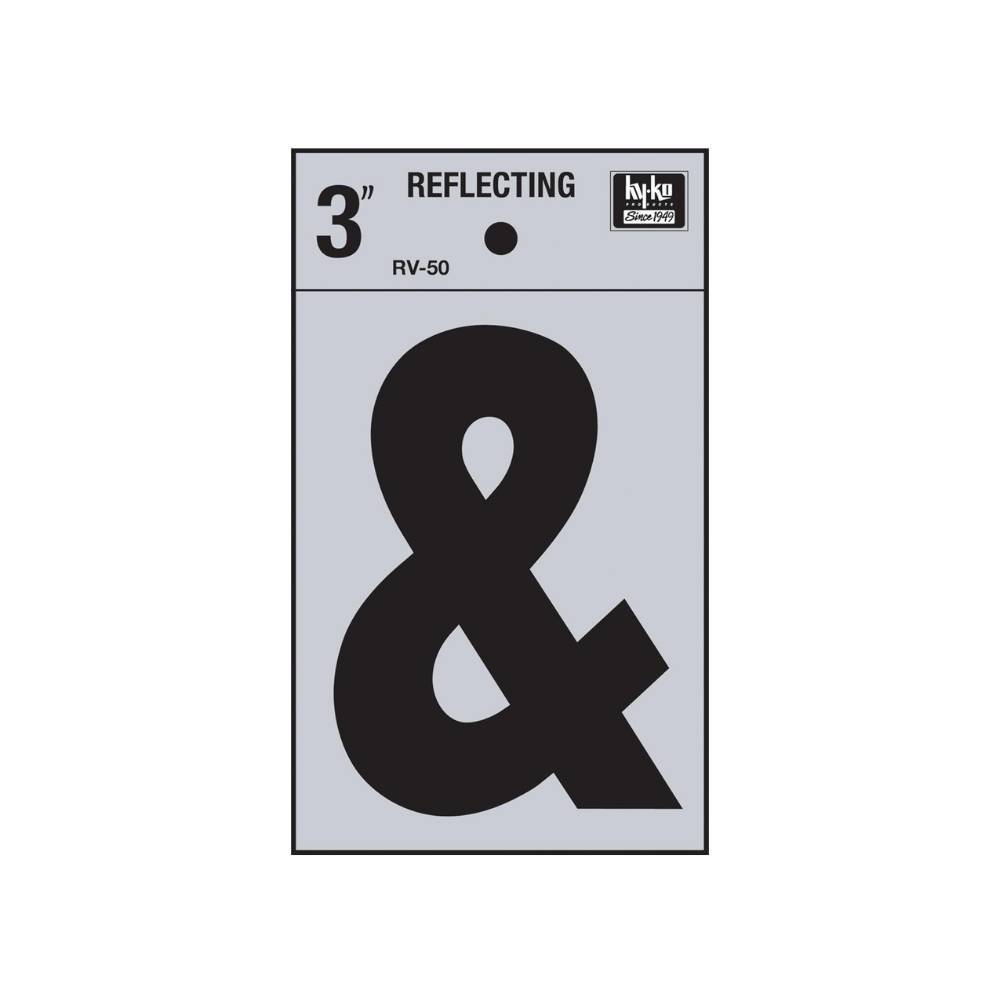 Simbolo & 3 pulg reflectivo