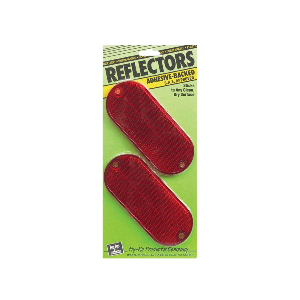 Reflector ojo de gato rojo 4.38 pulg 2 unidades