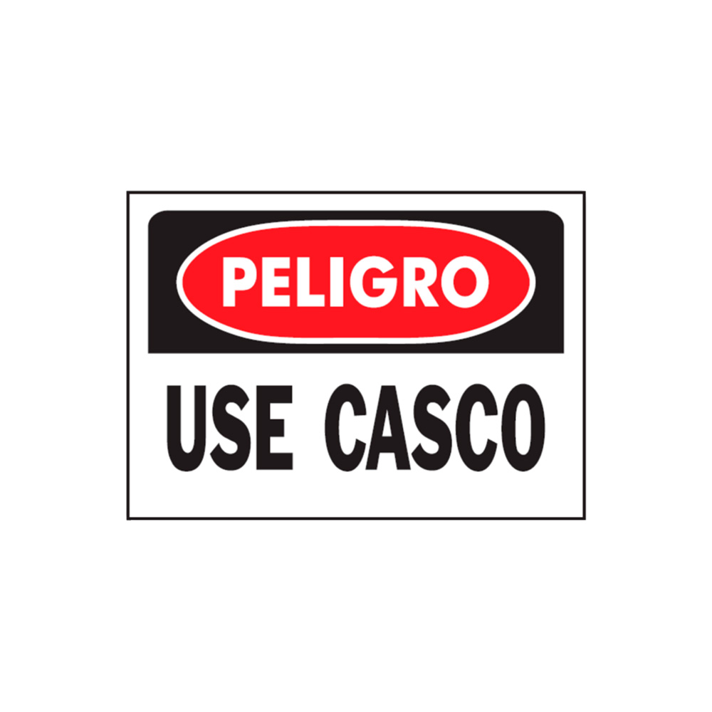 Rotulo use casco 32x33 cm