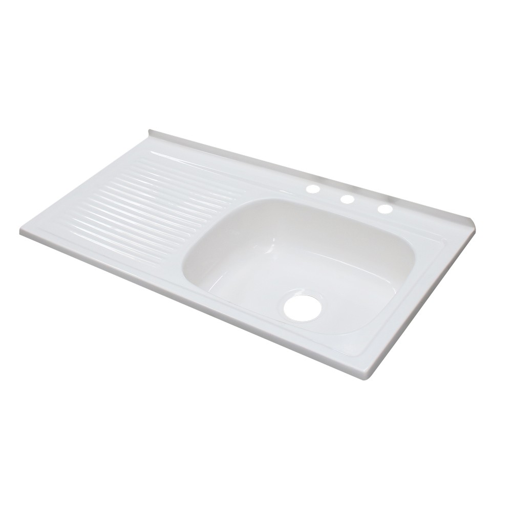 Fregadero plastico izquierdo 1 poceta 100x50 cm - Fregaderos plásticos fregadero 100x50