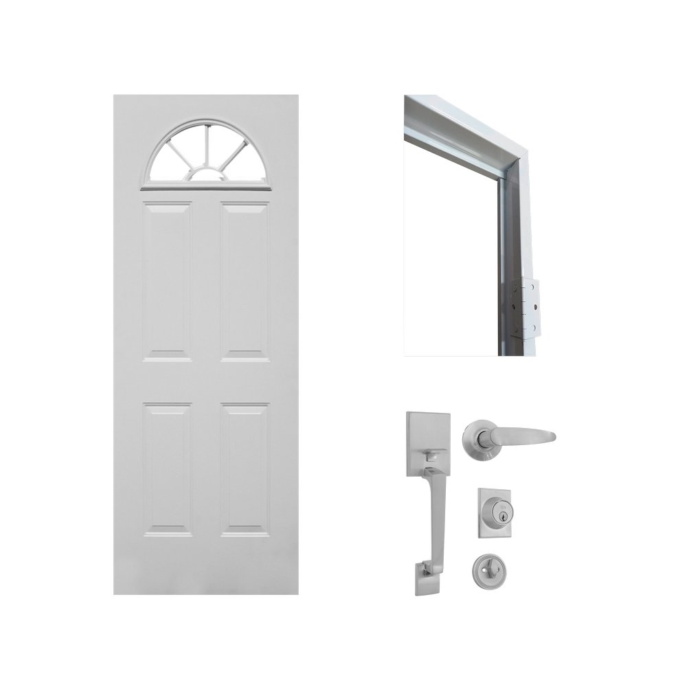 Kit - puerta metalica media luna