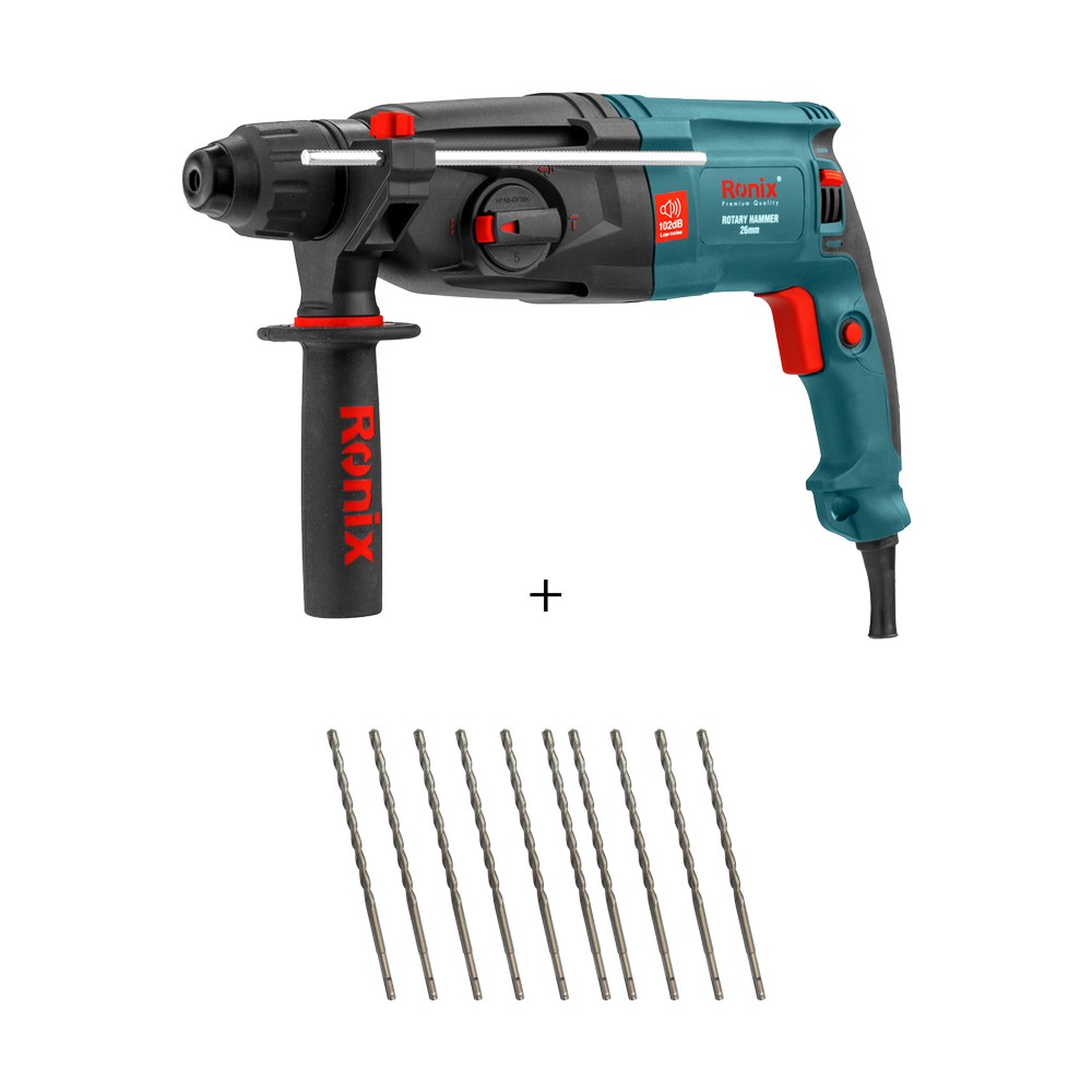 Kit - rotomartillo sds plus 800w + broca sds plus para concreto