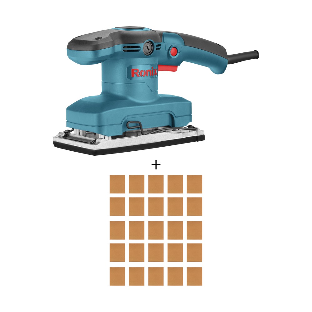 Kit - lijadora orbital 320w + lija para madera