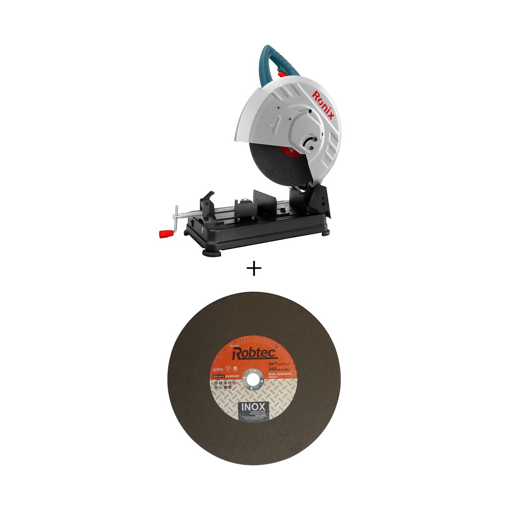 Kit - cortadora de metal 120v + 5 discos de corte