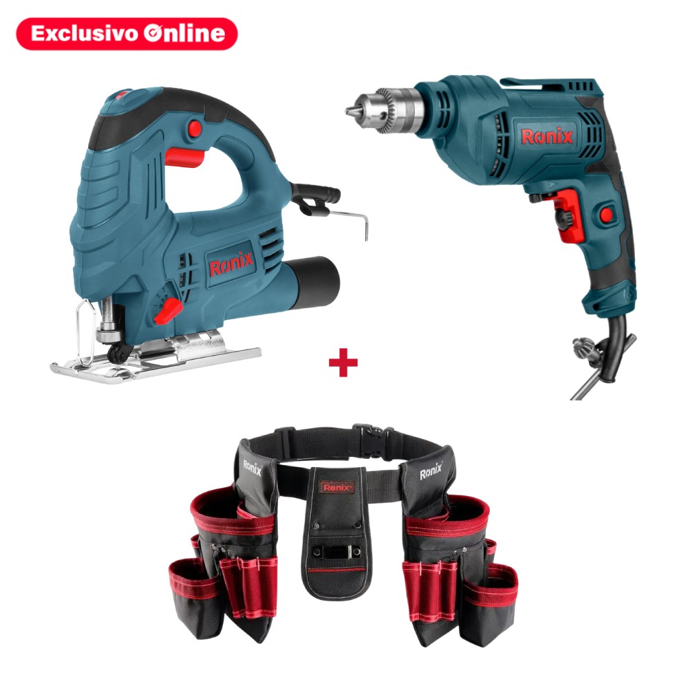 Kit - sierra caladora 110v + talador 3/8