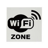 Rotulo wifi zone 20 x 20 cms