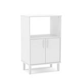 Mueble para microondas color blanco