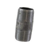 Niple de hierro negro de 3/4 x2 pulg (19.05 mm x 5.08 cm)