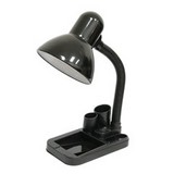 Lámpara de escritorio negra 1 luz