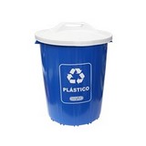 Basurero plastico para reciclar plastico 71 l
