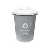 Basurero plastico para reciclar alumino 71 l