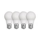 Foco led 9w e27 luz amarilla set de 4 pzas