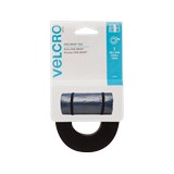 Cinta de velcro negro 3/4 pulg x 12 pies