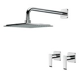 Mezclador para ducha 2manecillas cromado bacci