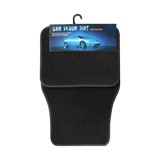 Alfombra para carro felpa universal 4 pzas