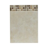 Ceramica de pared 33x25 cm sevilla crema decorado