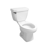 Inodoro elongado blanco 2 pzas