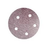 Disco de lija con velcro 120 5 pulg x 5 hojas rojo