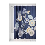 Cortina para baño garden floral azul
