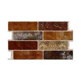 Cerámica de pared 29 x 49.5 cm rodas óxido