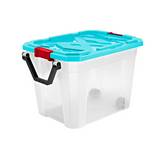 Caja organizadora plástica con rodos de 88 l