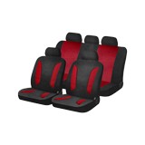 FORRO NEGRO Y ROJO PARA ASIENTO DE CARRO