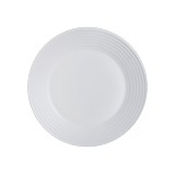 Plato blanco de ceramica redondo 27 cm