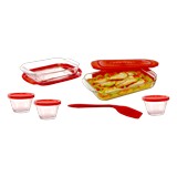 DEPOSITO DE VIDRIO PARA HORNEAR CON TAPA LIBBEY 1710889 S/13