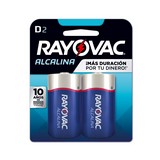 Bateria alcalina 2d rayovac 8132la