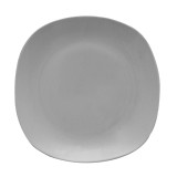 Plato de ceramica cuadrado 10.5 pulg blanco